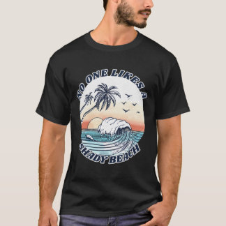 T-shirt Rétro Personne N'Aime Une Plage Ombragée Drôle Vac