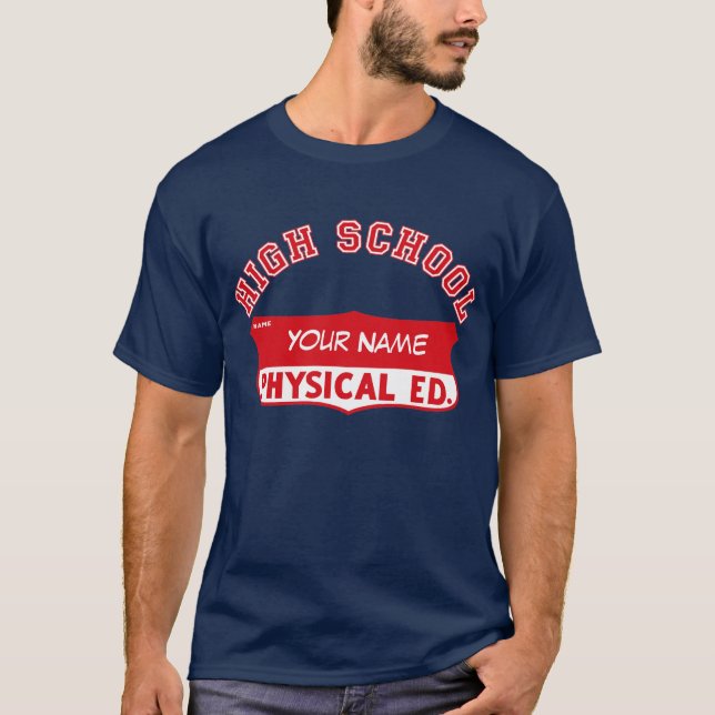 T-shirt Rétro Phys. Ed. Chemise (Devant)