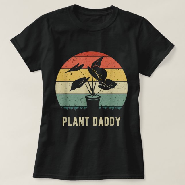 T-shirt Retro Plant Daddy | Funny Gardener Gift (Design devant)