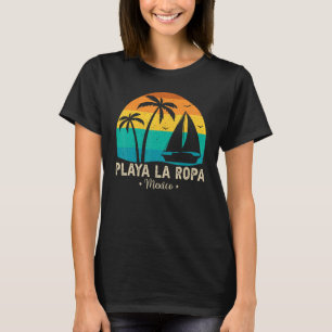 T-shirt Retro Playa La Ropa Mexique Coucher de soleil Fami