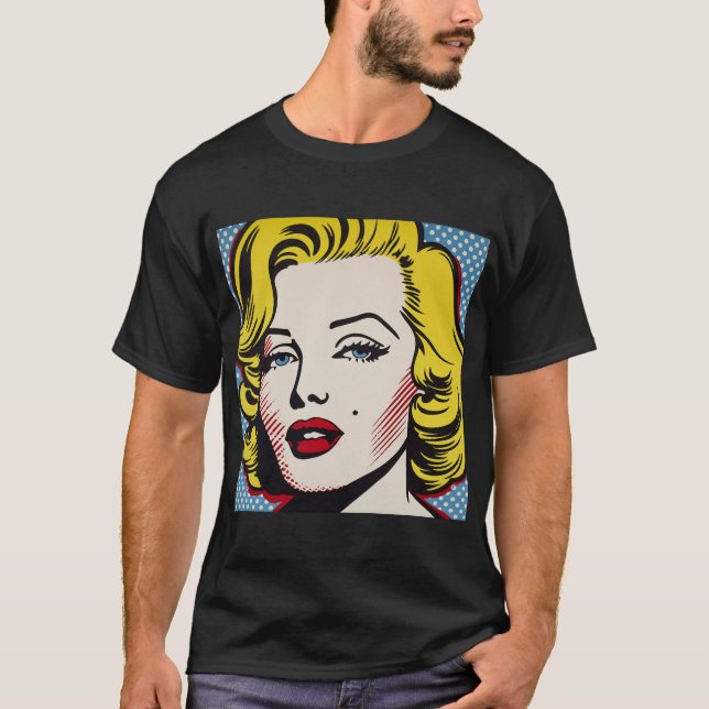 T-shirt Retro Pop Art Diva (Devant)
