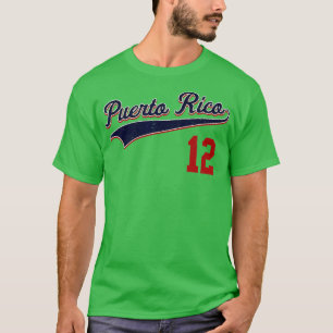 T-shirt Retro Porto Rico Beisbol Jersey Boricua Baseball