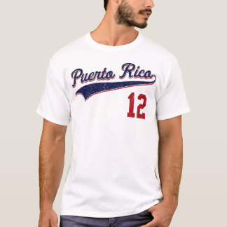 T-shirt Retro Porto Rico Beisbol Jersey Boricua Baseball