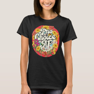 T-shirt Retro Pro Choice Af Abortion Féministe