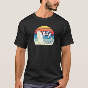 T-shirt Rétro qui a le goût comme si la vache était entrée