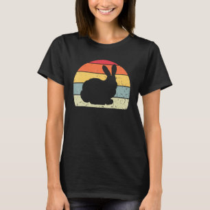 T-shirt Retro Rabbit Vintage Rabbit Silhouette Animal les
