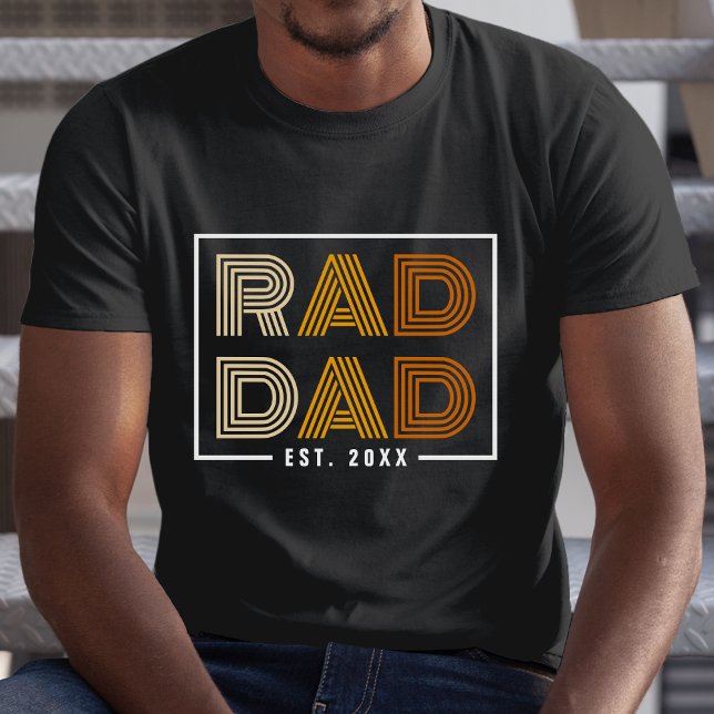 T-shirt Retro Rad Papa (Retro Rad Dad T-Shirt)