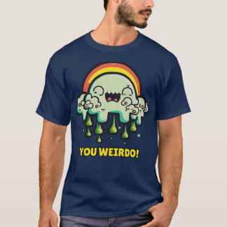 T-shirt Retro Rainbow Cloud Weirdo