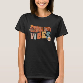 T-shirt Retro Recreational Sports Vibes Teacher Women Kids