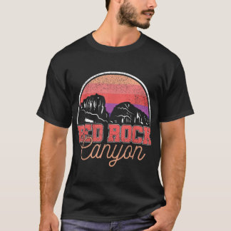 T-shirt Retro Red Rock Canyon Nevada Accueil State Souveni