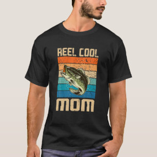 T-shirt Retro Reel Cool Maman Pêcheuse Vintage Pêche Mo Mo