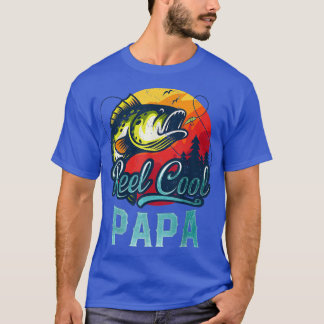 T-shirt Retro Reel Cool Papa Pêche Papa Pères Vintages D