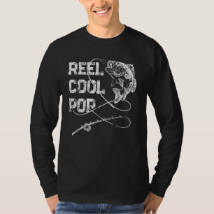 T-shirt Retro Reel Cool Pop Pêche Noël Père Fête