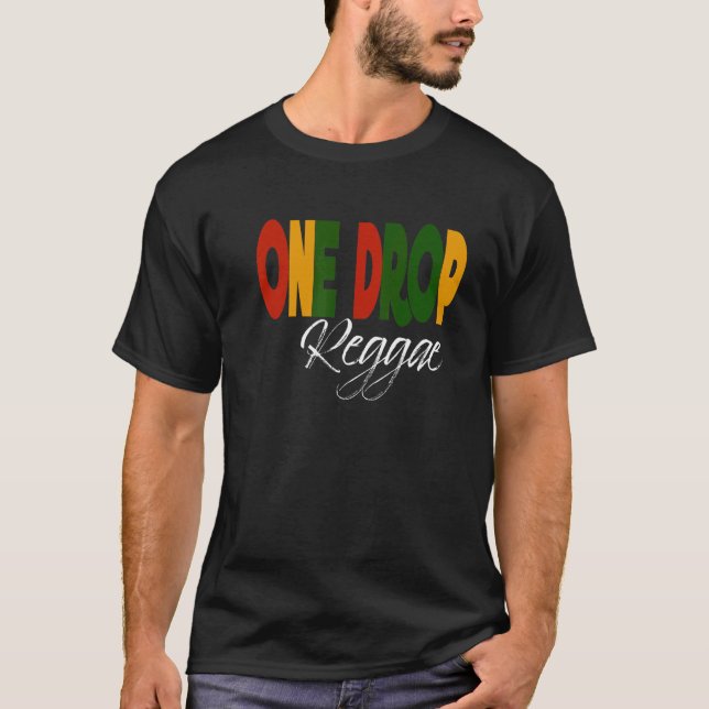 T-shirt Retro Reggae Music One Drop Jamaica Roots & Cultur (Devant)