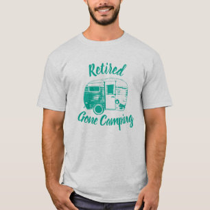 T-shirt Rétro remorque campante allée retirée de campin