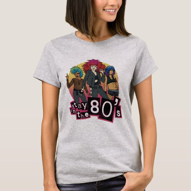 T-shirt Retro Restez dans les années 80 (Devant)