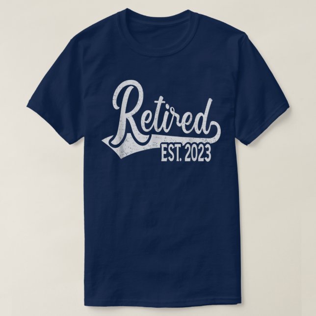 T-shirt Retro Retired Est (Design devant)