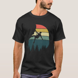 T-shirt Retro Rock Escalade Climber Mountain Vintage 