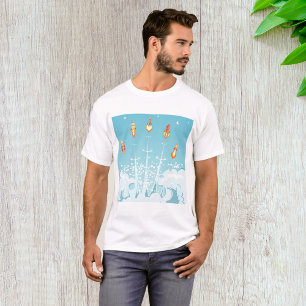T-shirt Retro Rocket Navire Lancement d'Art Spatial Futuri