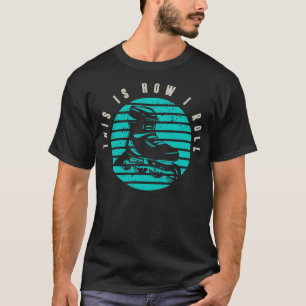 T-shirt Retro Rollerblades Skater Sport Patinage Inline