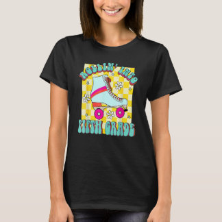 T-shirt Retro Rollin' Into Fifth Grade Roller Skate Back T