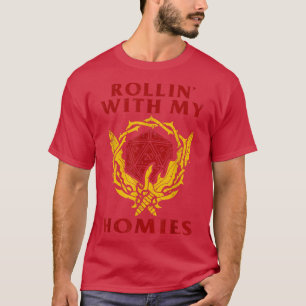 T-shirt Retro Rolling Avec Mes Homies Styles Vintages Musi