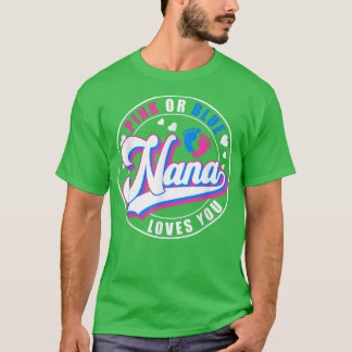 T-shirt Retro Rose Ou Bleu Nana Vous Aime Bébé Genre Réve