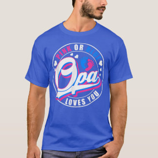 T-shirt Retro rose ou bleu OPA vous aime Bébé Genre Revea