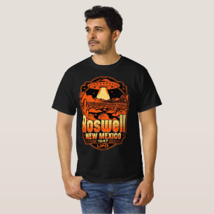 T-shirt Rétro Roswell UFO Désert Vintage Alien