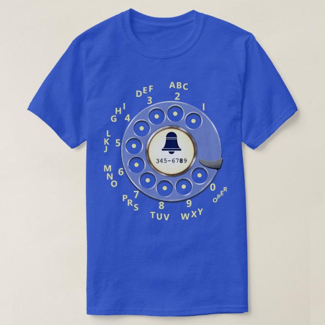 T-shirt Retro Rotary Dial (Design devant)