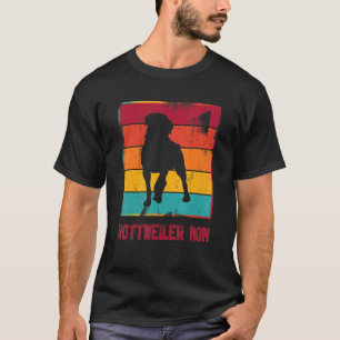 T-shirt Rétro Rottweiler Maman Owner Mother Pet Mama Dog