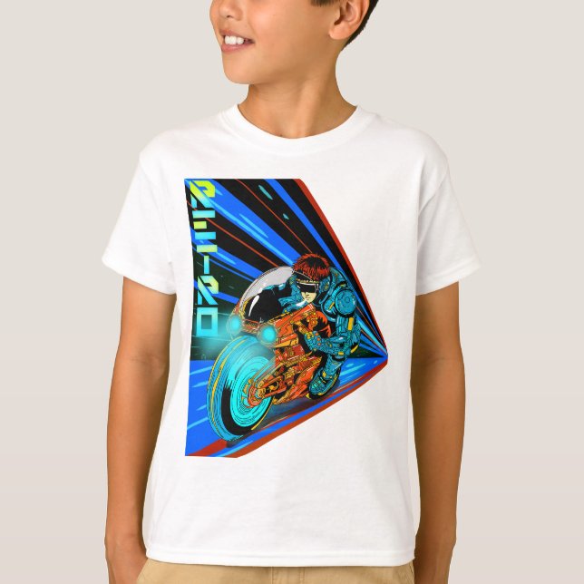 T-shirt Retro Rush : Velocity Neon (Devant)
