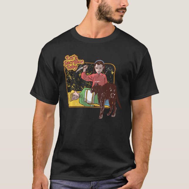 T-shirt Retro Sacrifions Toby Parodie Humour Adulte (Devant)