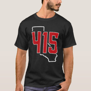 T-shirt Rétro San Francisco Area Code 415 vintage throwbac