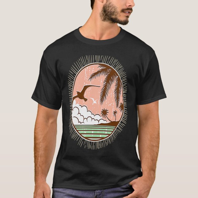T-shirt Retro Seagull  1 (Devant)