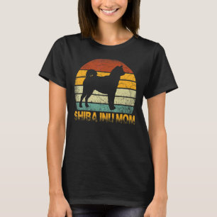 T-shirt Retro Shiba Inu Maman Chien Propriétaire Mère Anim