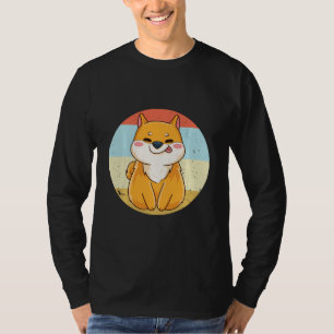 T-shirt Retro Shiba Inu   Shiba Inu Maman Papa Produit