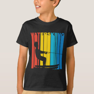 T-shirt Rétro ski nautique Waterskier de style