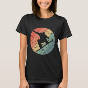 T-shirt Retro Snowboard Ski Snow Winter Sport Ice Sn