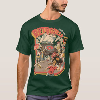 T-shirt Retro Soundzilla Noir