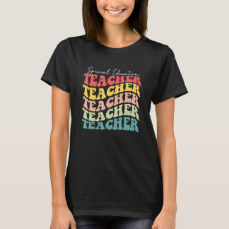 T-shirt Retro Special Education Teacher Appreciation Back 