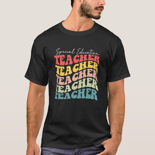 T-shirt Retro Special Education Teacher Appreciation Back  (Devant)