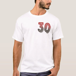 T-shirt Retro Sports Team Number 30 /2030 (Front