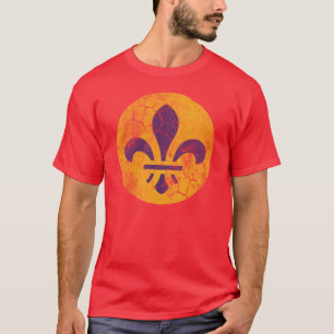 T-shirt Rétro St Louis patriotique Flag Fleur De Lis