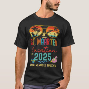 T-shirt Retro St. Maarten Vacation 2025 Souvenirs Correspo