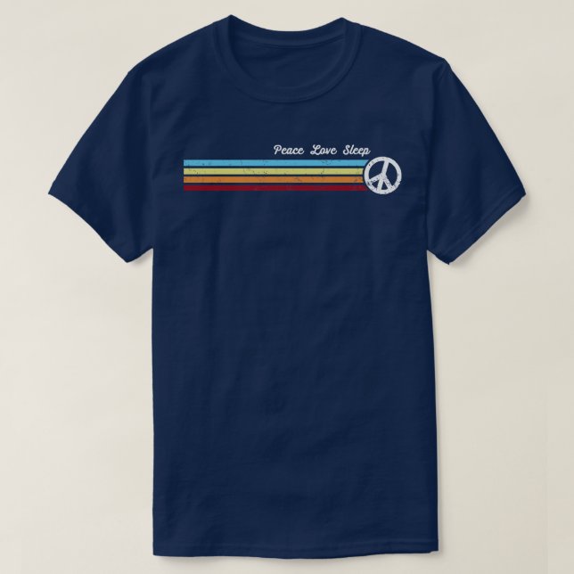 T-shirt Retro Stripes Sleep (Design devant)