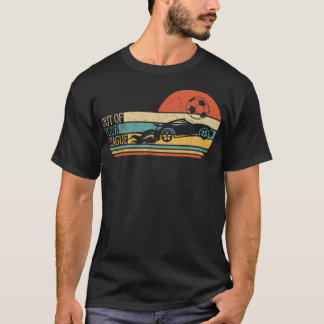 T-shirt Retro Style Rocket RC Soccer Car League Jeu amusan