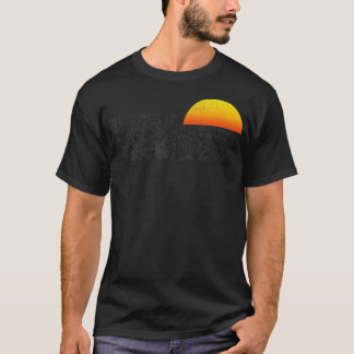 T-shirt Retro Sun Valley Idaho Mountain Sunset Winter