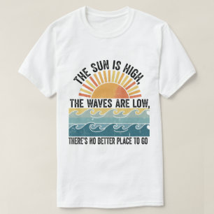 T-shirt Retro Sun & Waves Summer Vibe Art