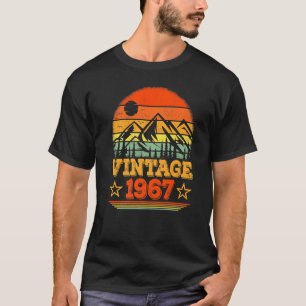 T-shirt Retro Sunset 55 ans Vintage 1967 55e anniversaire